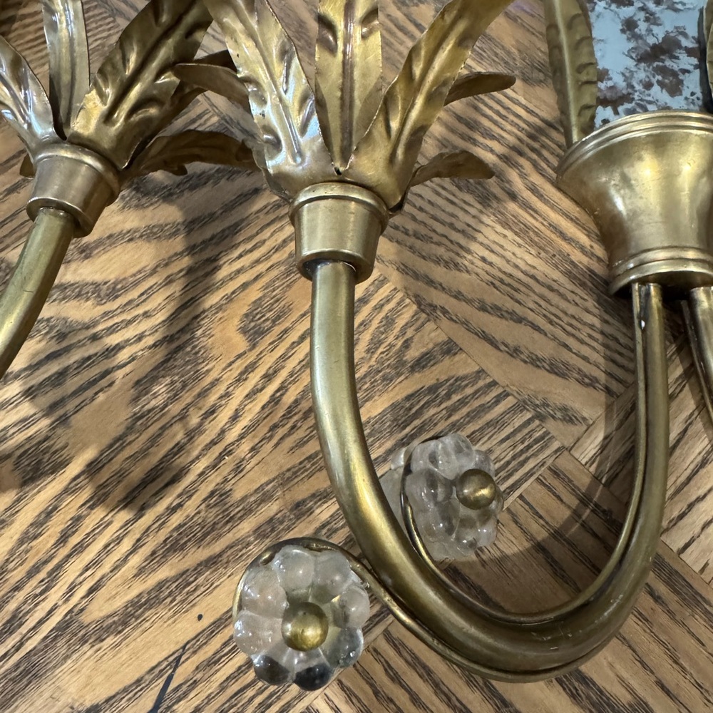 Vintage Brass Wall Sconces - Picture 6 of 10